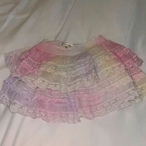 Loveshack fancy girls billie skirt size 7-8 Y